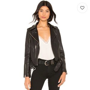 All Saints ‘Balfern’ Black Leather Biker Jacket